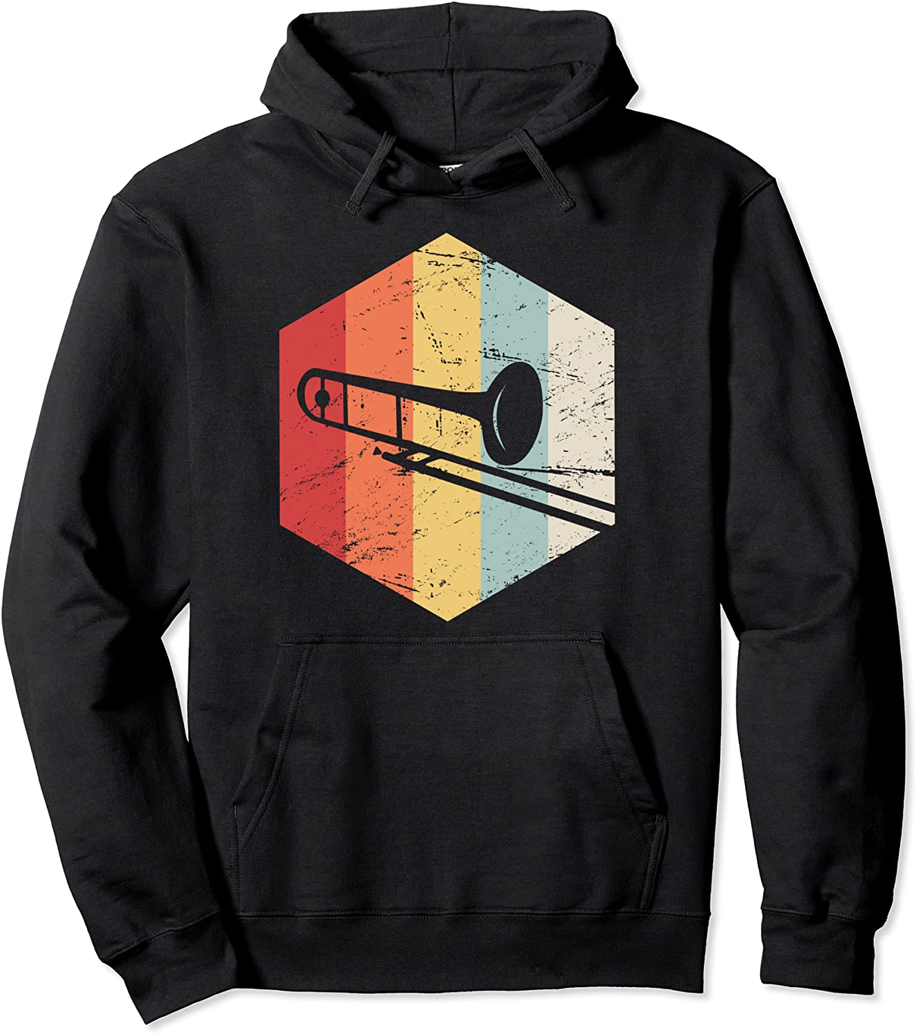Retro Vintage Trombone Hoodie