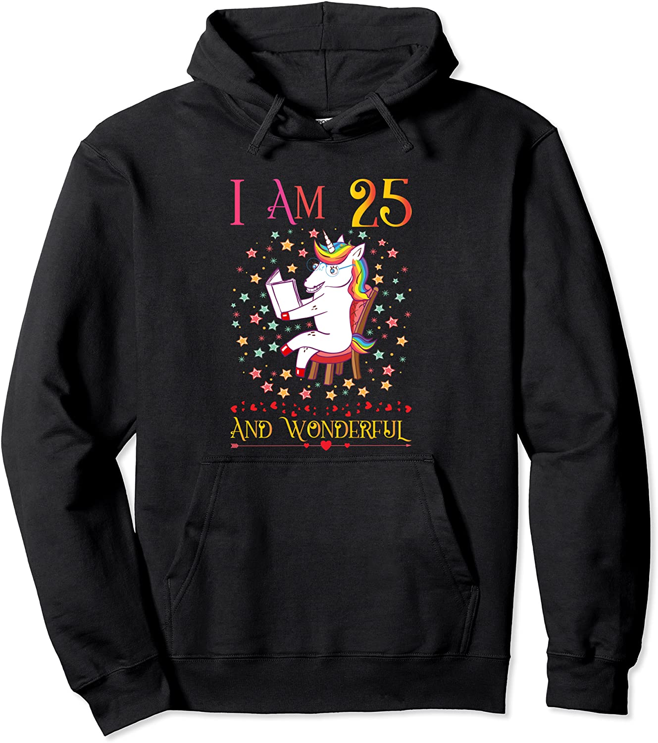 25th birthday gift women turning 25 years old Girl Daughter Pullover Hoodie