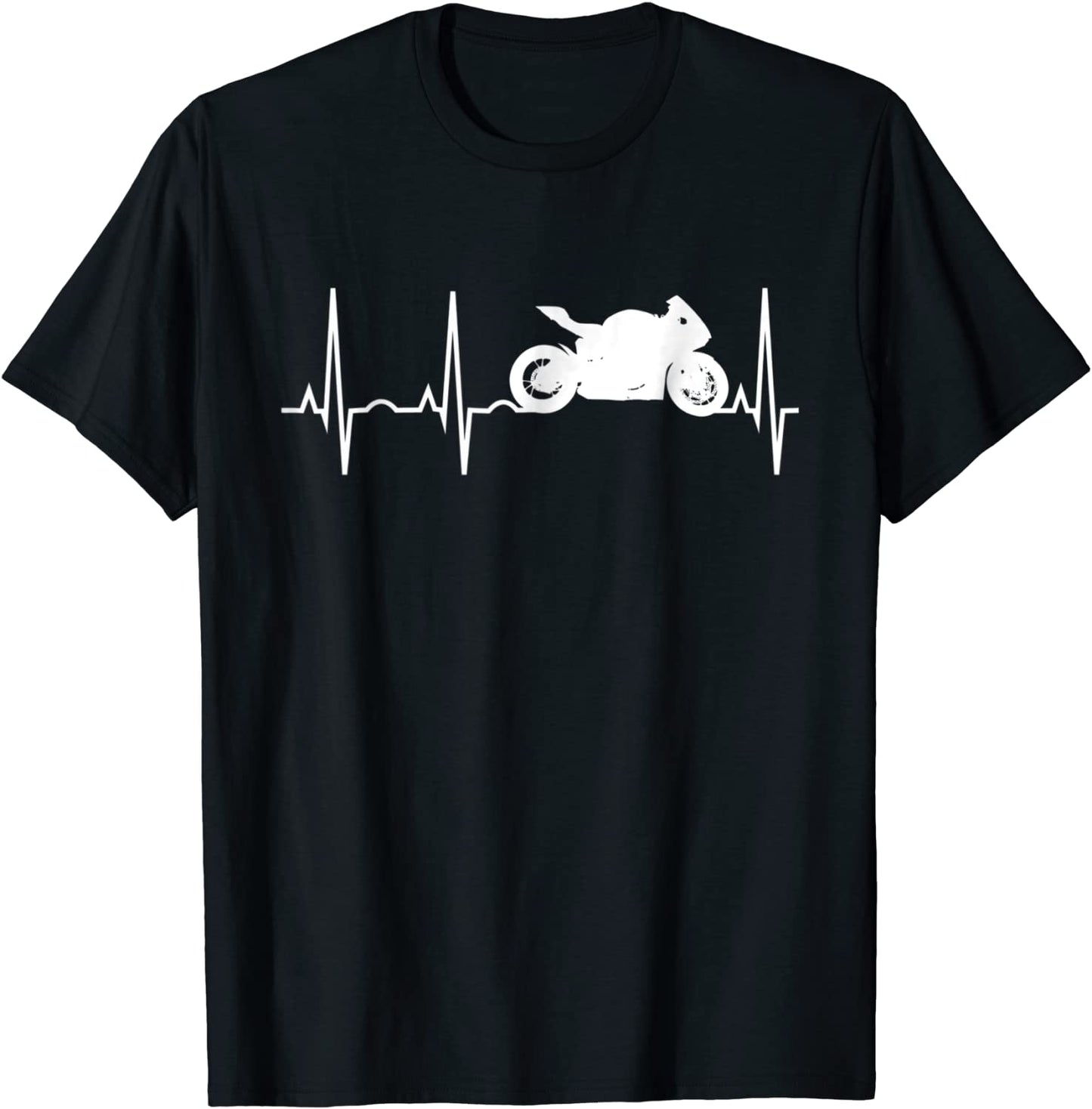 Motorcycle Heartbeat T-Shirt - Best Sport Bike Gift Tee