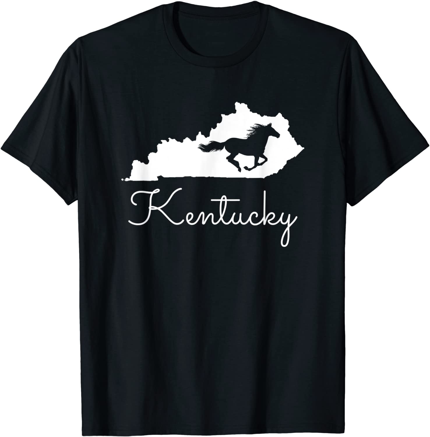 Kentucky Horse Map State Shirt