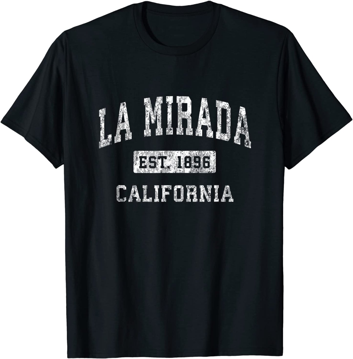 La Mirada California CA Vintage Established Sports Design T-Shirt