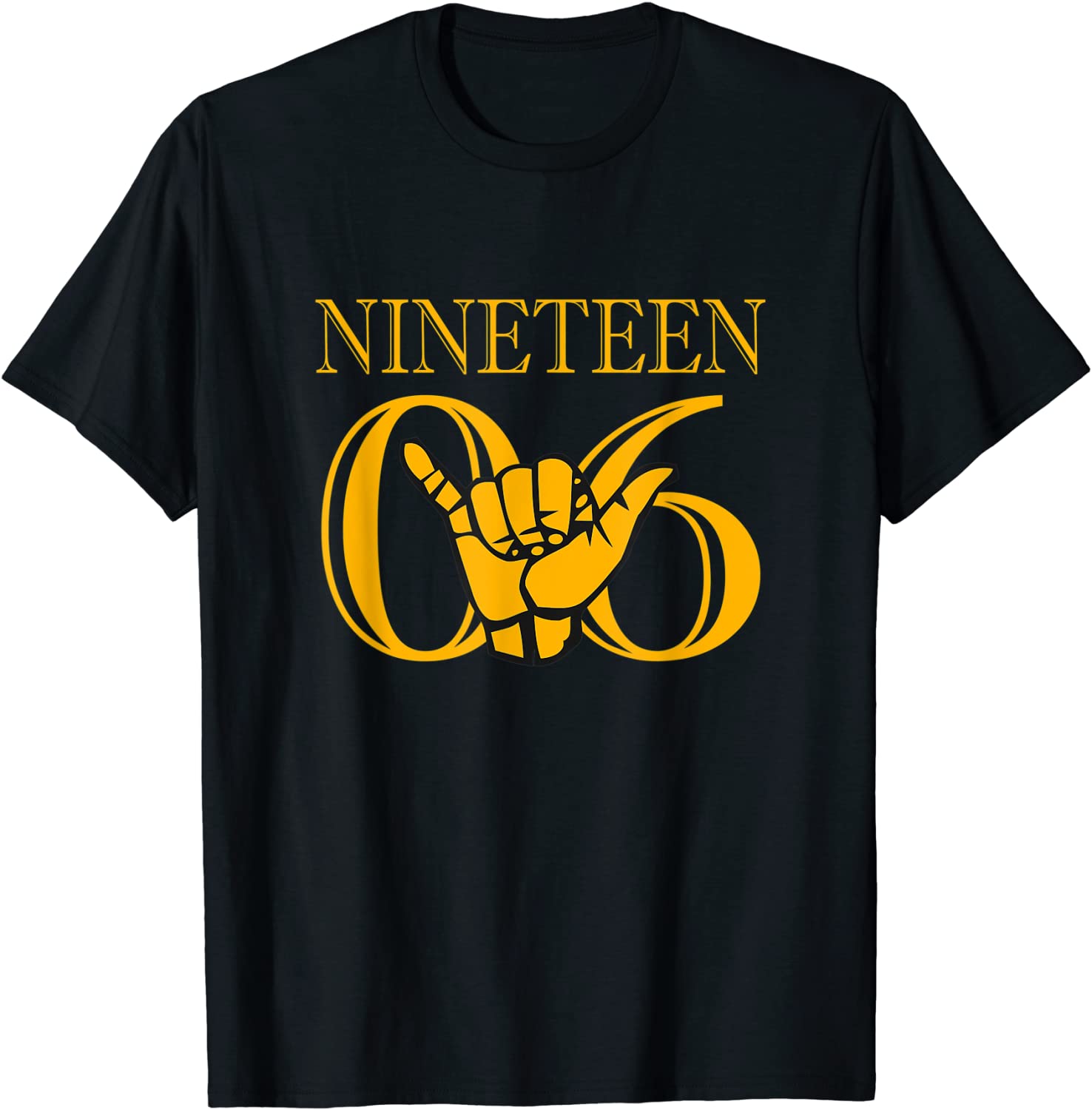 Men Alpha 1906 Phi Gold Alpha Hand Sign T-Shirt