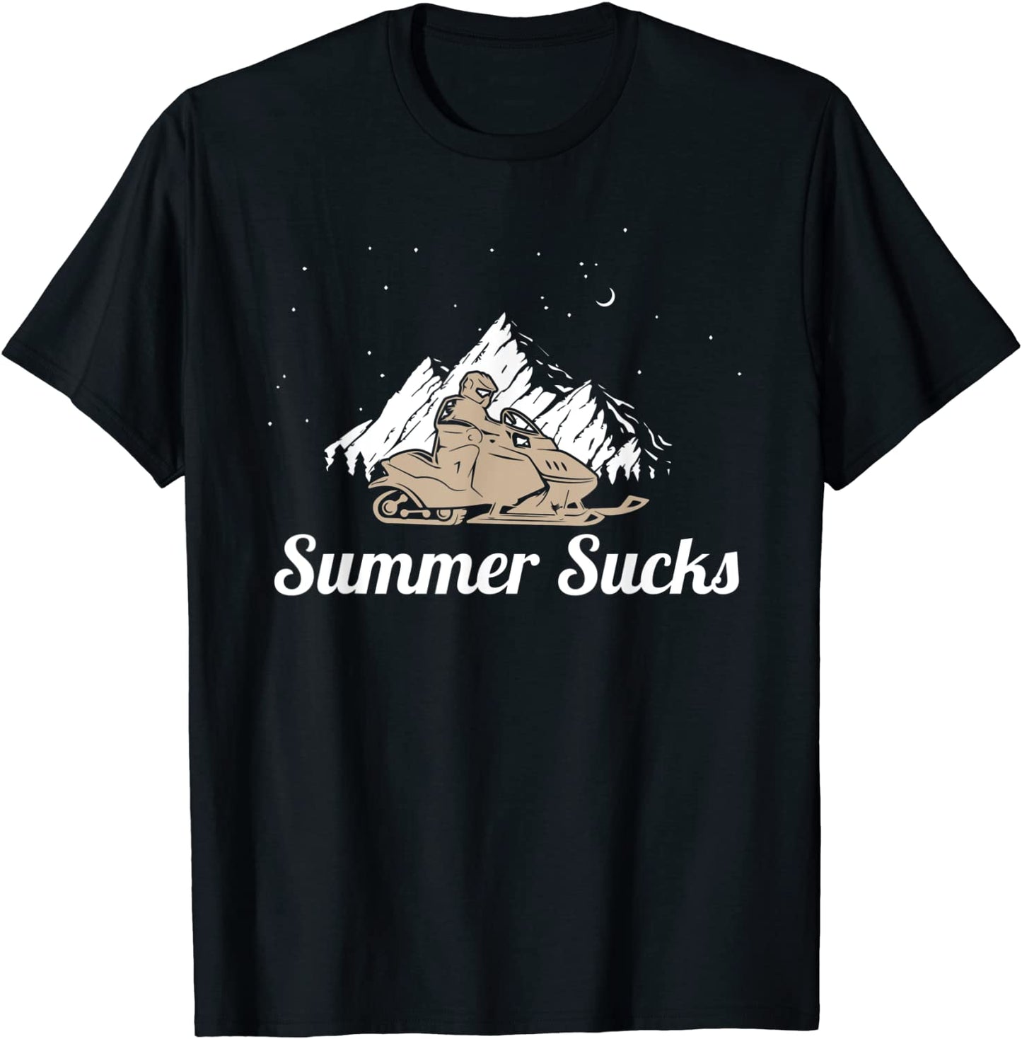 Snowmobile Skidoo T-Shirt Summer Sucks Winter Sports T-Shirt