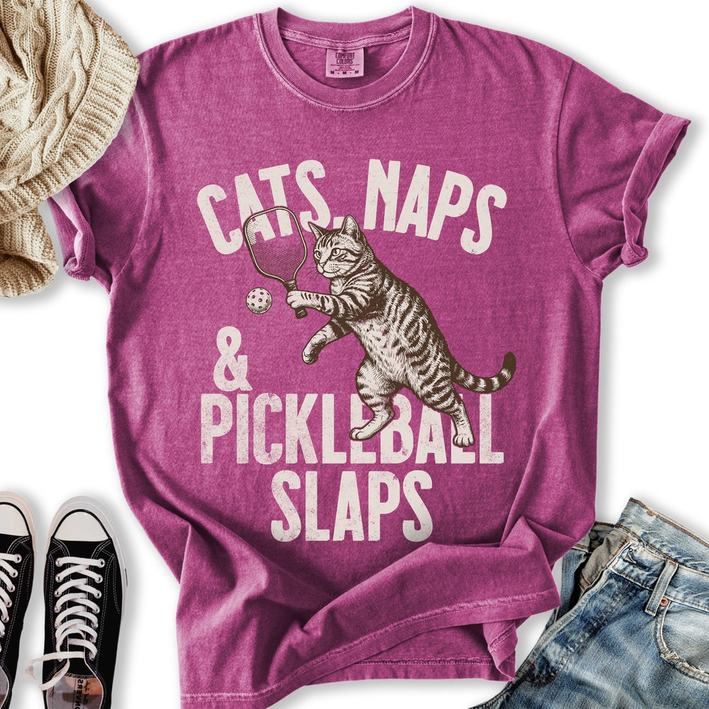 Pickleball Slaps Cat T Tank Top Stylish Design
