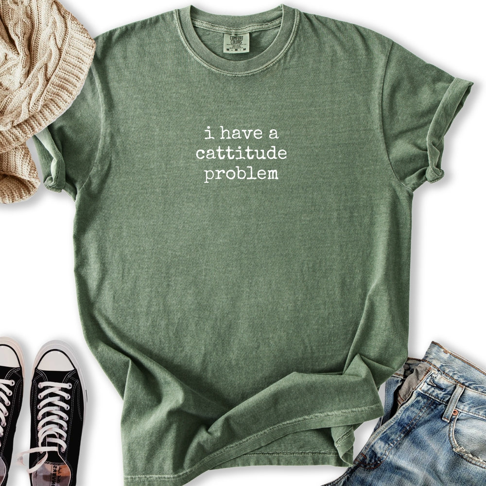 Cattitude Problem T Tank Top Classic Outfit