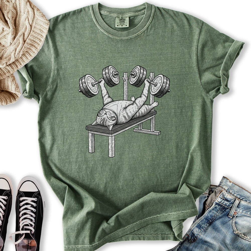 Bench Press Cat T Shirt Trendy Gift