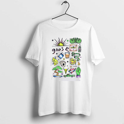 Goose Hand Colored Highlighter T Shirts Tee Premium Apparel