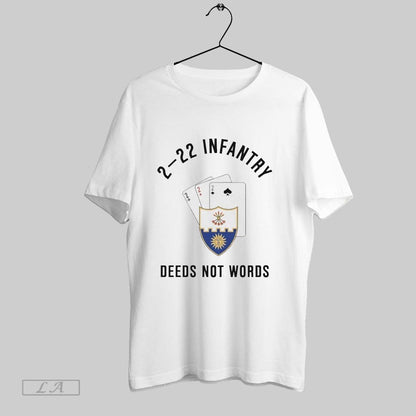 Zoriginal Triple Deuce 2 22 Infantry Deeds Not Words Sweatshirt